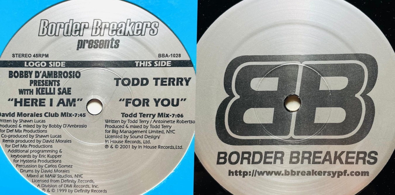 Bobby D'Ambrosio Presents With Kelli Sae / The Todd Terry Project – Here I Am / For You